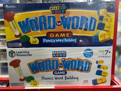  LER7180 Bộ lắp ghép và học Phonics - Reading Rods® Word for Word® Phonics Word Building Game 