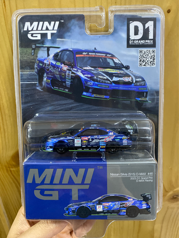  MiniGT Card version Mgt00857 Nissan Silvia (S15) D-MAX #46 D-MAX Racing 2023 D1 Grand Prix / D1 Blister Packaging 