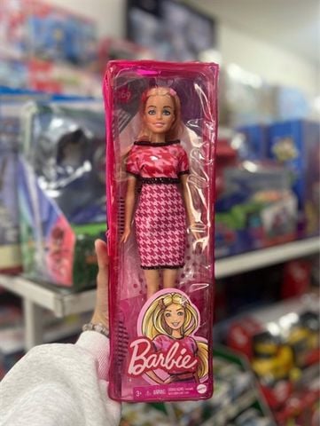  BARBIE Fashionistas Doll #169 Blonde Houndstooth Top Skirt New 