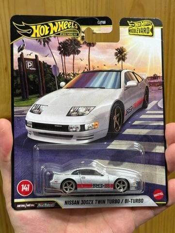  Mô hình xe JHW25 Hot Wheels Boulevard Nissan 300ZX Twin Turbo- Silver 