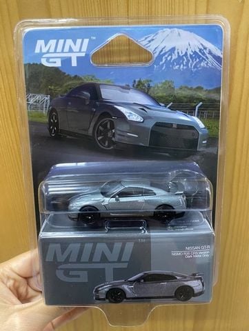  Mini GT CARD Version MGT01089 NISSAN GT-R 2013 Dark Metal Gray (NISMO R35 CRS Version) 