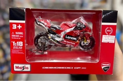  36391/MT36000 Mô hình mô tô 1:18 GP Racing-Ducati Lenovo Team 2022 