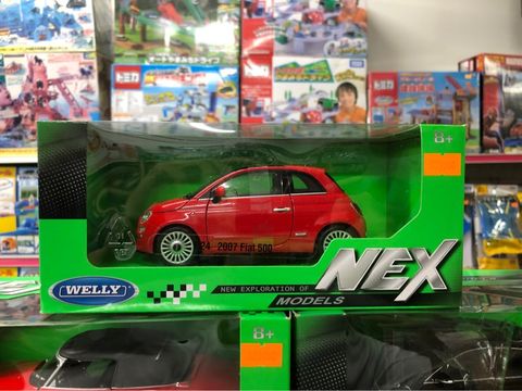  Mô hình xe Fiat 500 2007 1:24 Welly 22514W-Red 