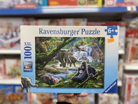  RV129706 Xếp hình puzzle Jungle Families 100 mảnh RAVENSBURGER 