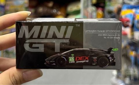  Mini GT Box Version MGT01129 Lamborghini Huracán GT3 EVO2 #45 No.45 DEX Imaging 2024 IMSA Daytona 24 Hrs 