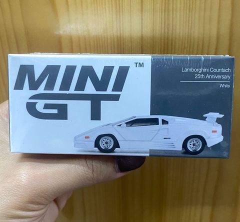  Mini GT Box Version MGT01134 Lamborghini Countach 25th Anniversary White 