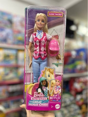  HXP06 Barbie Mysteries the Great Horse Chase Malibu Doll 