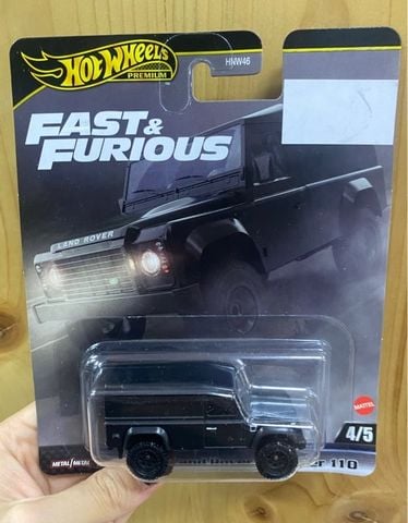  HYP74 Hot Wheels Fast and Furious Land Rover Defender 90- Black 
