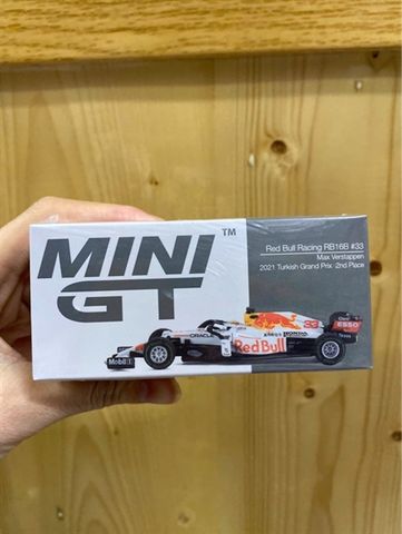  MINI GT 1/64 Red Bull RB16B 2021 Second Place Winner #33 Turkish Grand Prix Max Verstappen 