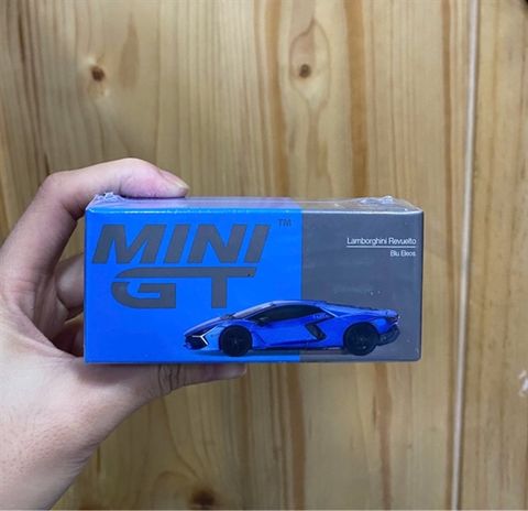 MINI GT 1/64 Lamborghini Revuelto Blue Eleos (Left Handle) 