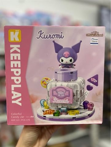  Đồ Chơi Lắp Ráp KEEPPLAY Sanrio Kuromi - Colorful Candy Jar K20863 