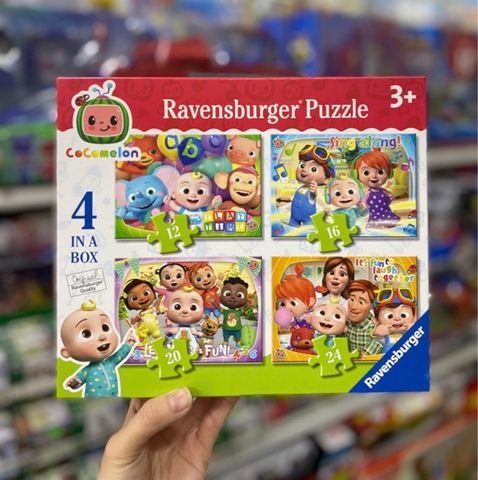  03113 Ravensburger Cocomelon 4 in Box Jigsaw Puzzle (12, 16, 20, 24 Piece) 