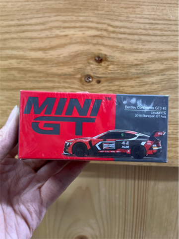 MINI GT 1/64 Bentley Continental GT3 CHAMPION Blancpain GT Asia 2018#5 