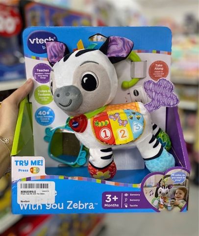  5508 VTech Baby Take Me With You Learning Toy - Zebra 