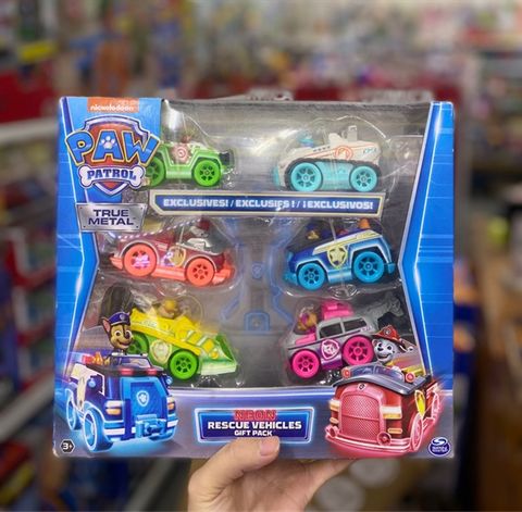  6064139 23win04 com: True Metal Neon Rescue Vehicles - 6pk 