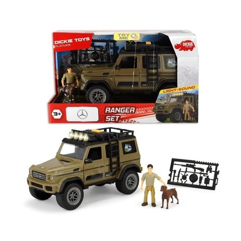  203834002 Bộ Đồ Chơi Xe Kiểm Lâm DICKIE TOYS Playlife-Ranger Set 