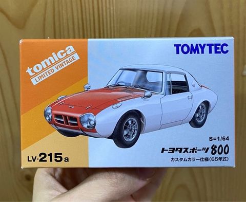  Mô hình xe TOMYTEC LV-215a Toyota Sport 800 Custom Color White / Red 65 