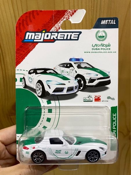  8503100001B47 Đồ Chơi Xe Mô Hình MAJORETTE Dubai Police Mercedes-Benz SLS AMG 
