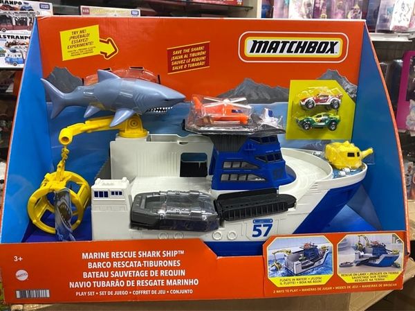  FXV86 Matchbox Marine Rescue Shark Ship 