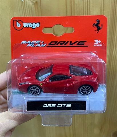  Mô hình xe Bburago 488 GTB 1:64 Red 