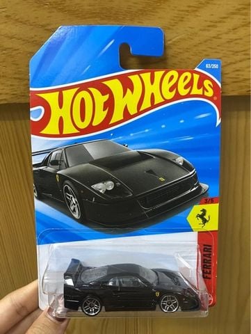  Mô hình xe JMX24 Hot Wheels Basic Ferrari F40 Competitor Black 