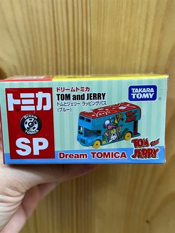  Xe mô hình Dream Tomica SP Tom and Jerry Wrapping Bus (Blue) 