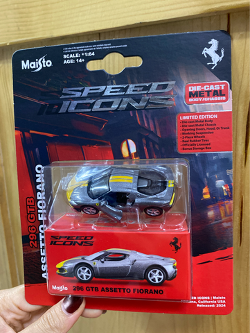  15704 Mô hình xe 1:64 Speed Icon - 296 GTB Assetto Fiorano 
