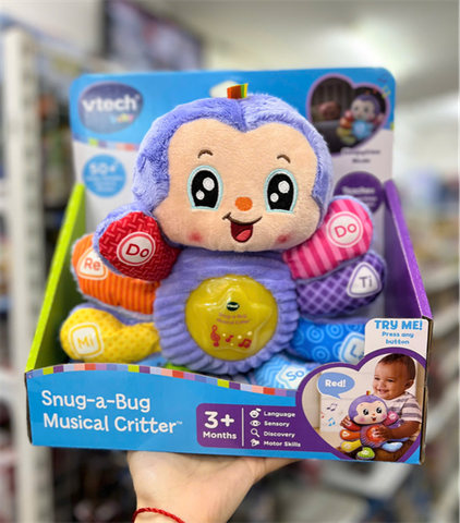  Chú bọ bằng bông 80-528600 VTech Snug-a-Bug Musical Critter Multicolor 