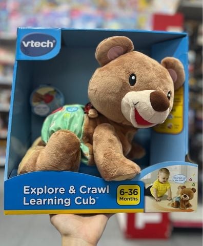  Đồ chơi gấu bông 80-181100 Vtech Crawl Along Bear 