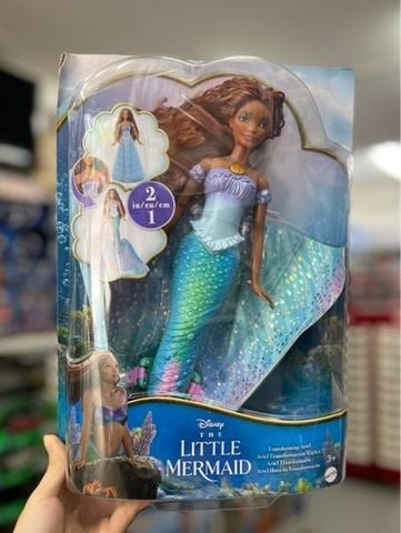  Búp bê Disney The Little Mermaid Transforming Ariel Fashion Doll 