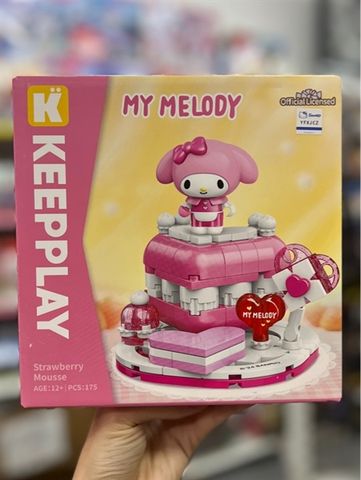  Đồ Chơi Lắp Ráp KEEPPLAY Sanrio My Melody - Strawberry Mousse K20860 