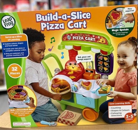  Xe đẩy bán pizza 80-617303 Leap Frog Build-a-Slice Pizza Cart 