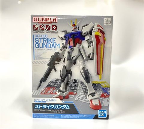  ENTRY GRADE Mobile Suit Gundam SEED Strike Gundam 1/144 Scale Color Coded Plastic Model 