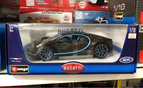  18-11040BK-1:18 BBUGATTI CHIRON( ĐEN) 