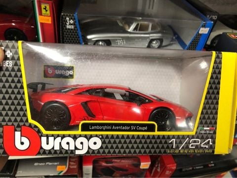  18-21079- 1:24 LAMBORGHINI AVENTADOR LP 750-4 SV( ĐỎ) 