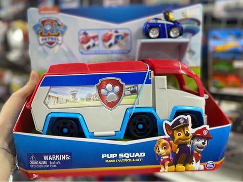  Bộ xe tuần tra biến hình với bệ phóng hành động Paw Patrol 