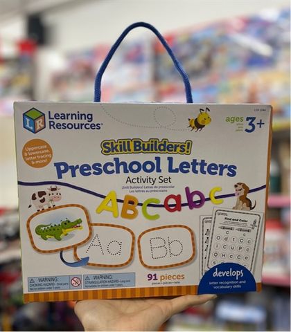  LER1244 Learning Resources Đồ chơi xây dựng kỹ năng! Học chữ - Skill Builders! Preschool Letters 