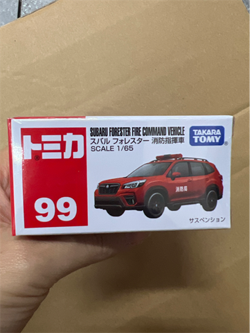  Tomica 99 Subaru Forester Fire Command Car Die-Cast 