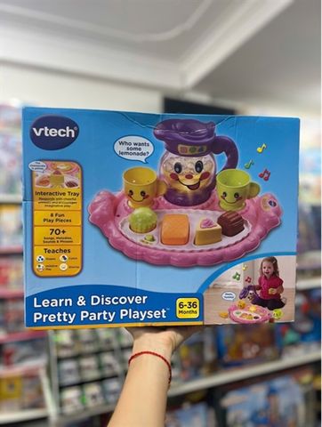  1585 VTech Learn and Discover Pretty Party Playset Tea Cake Music 