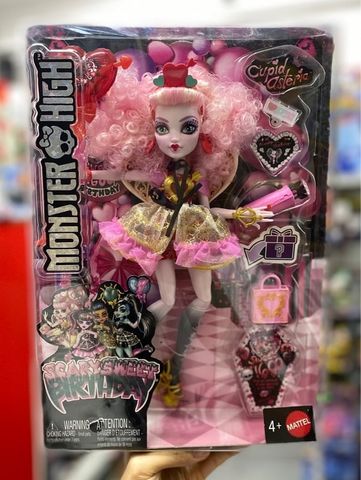  Búp bê JBG77 Monster High Scary Sweet Birthday Cupid Asteria Doll 