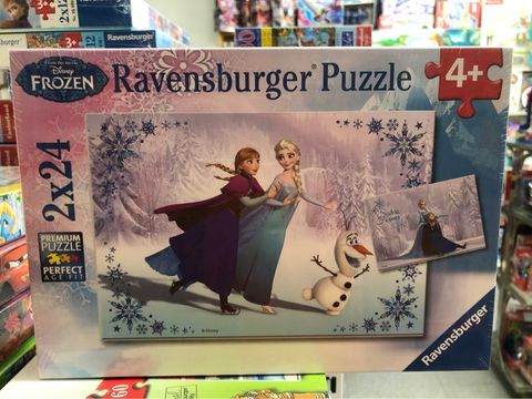  Xep hinh puzzle Anna va Elsa 2 bo 24 manh 