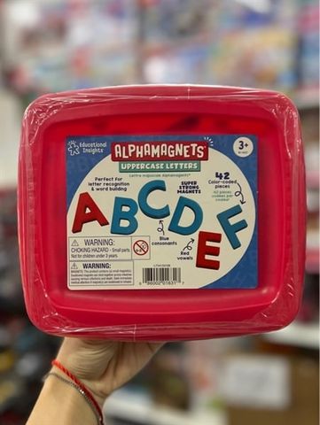  1631 Bộ chữ cái hoa nam châm- Alphamagnets Uppercase 42 chi tiết 