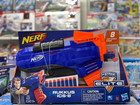  NERF Rukkus Ics-8 N-strike Elite E2654 Includes 8 Darts 