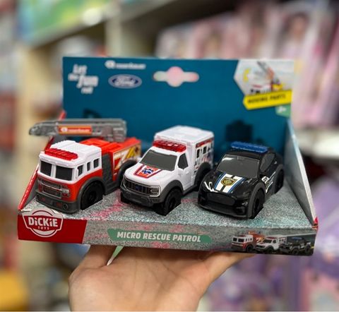  203712028038 Bộ 3 Đồ Chơi Xe Cứu Hộ DICKIE TOYS SOS Team 