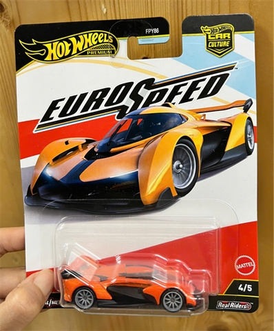  Xe mô hình JBK78 Hot Wheels Car Culture Europie McLaren Thorus GT Orange 