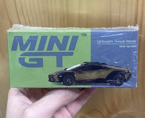  MINI GT 1/64 Lamborghini Huracan Stellato Verde Gea Matt (Matte Green) 
