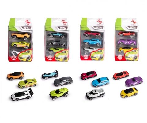  203331000 Bộ 3 Đồ Chơi Xe Mô Hình DICKIE TOYS Die-cast Vehicles 3 Pack 