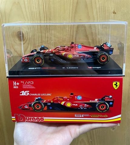  18-36843 Mô hình xe Bburago 1:43 Ferarri SF-24 #16 