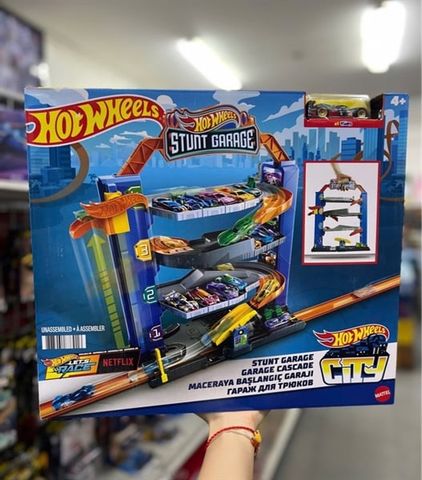  GNL70 Hot Wheels City Stunt Garage Play Set Gift 