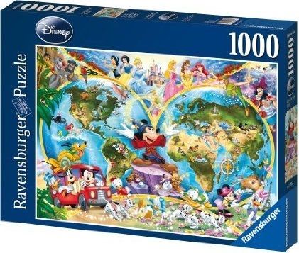  RV157853 Xếp hình puzzle Disney - World Map 1000 mảnh RAVENSBURGER 
